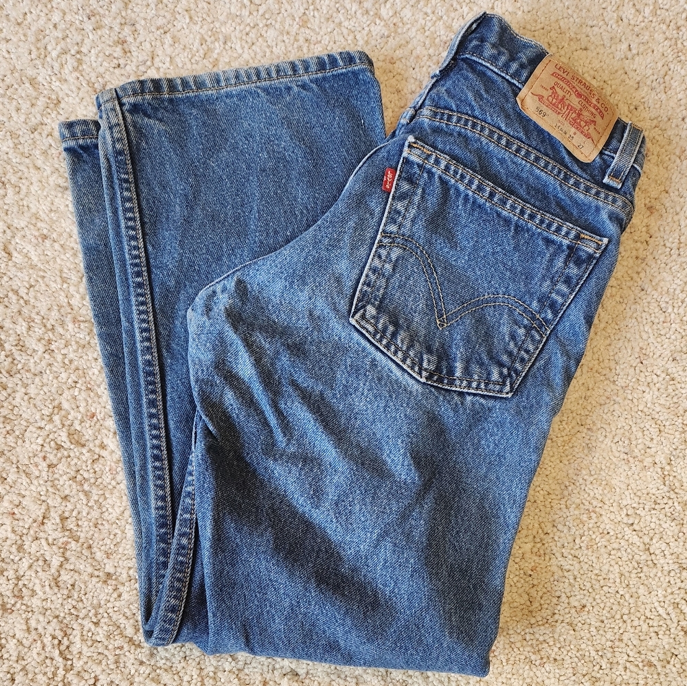 Levi's Vintage Women's 569 Loose Straight-leg Jeans - Size 14 Slim
